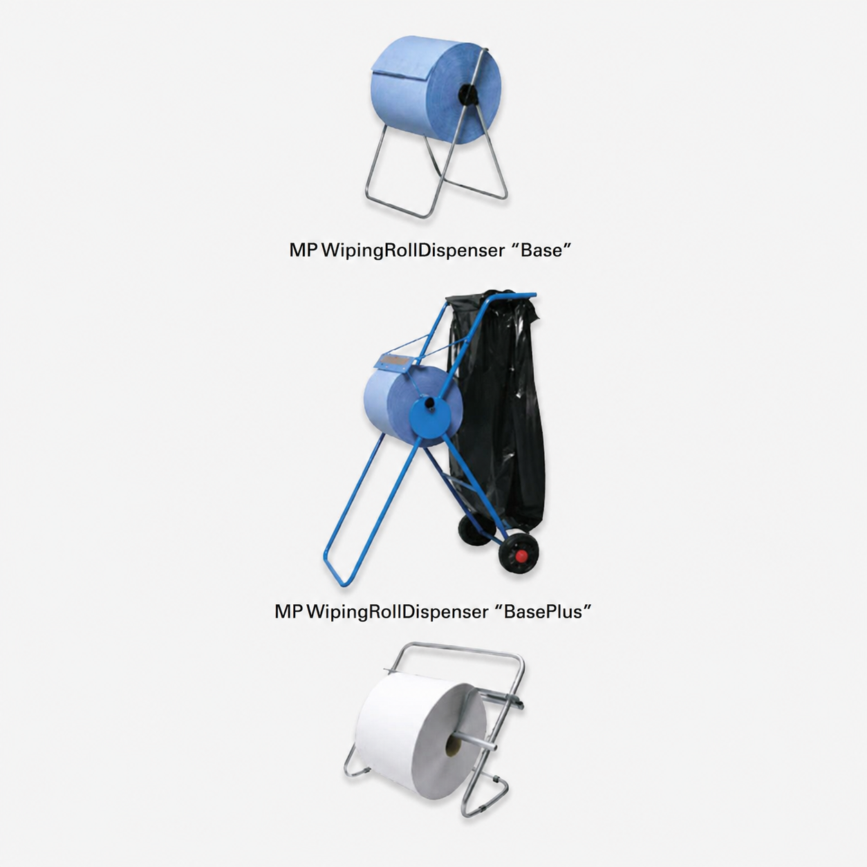 MP Veegdoek Dispenser - Drie varianten Base, Baseplus, Wall