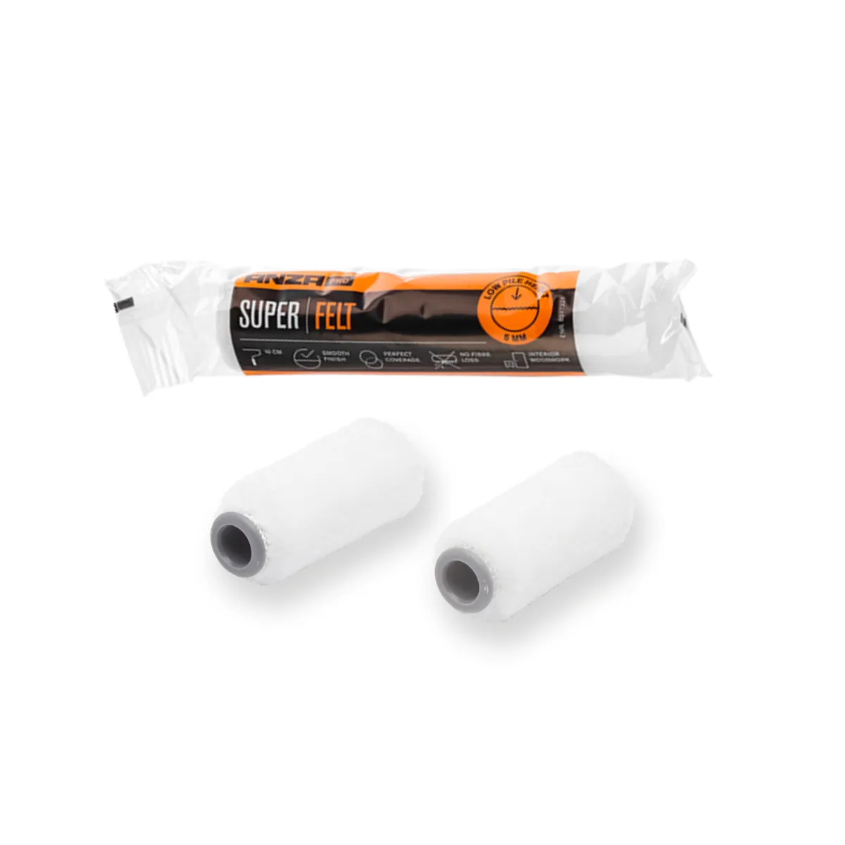 Anza Super Felt Mini Extra Smooth - 2 x 5 cm - Mini Viltroller