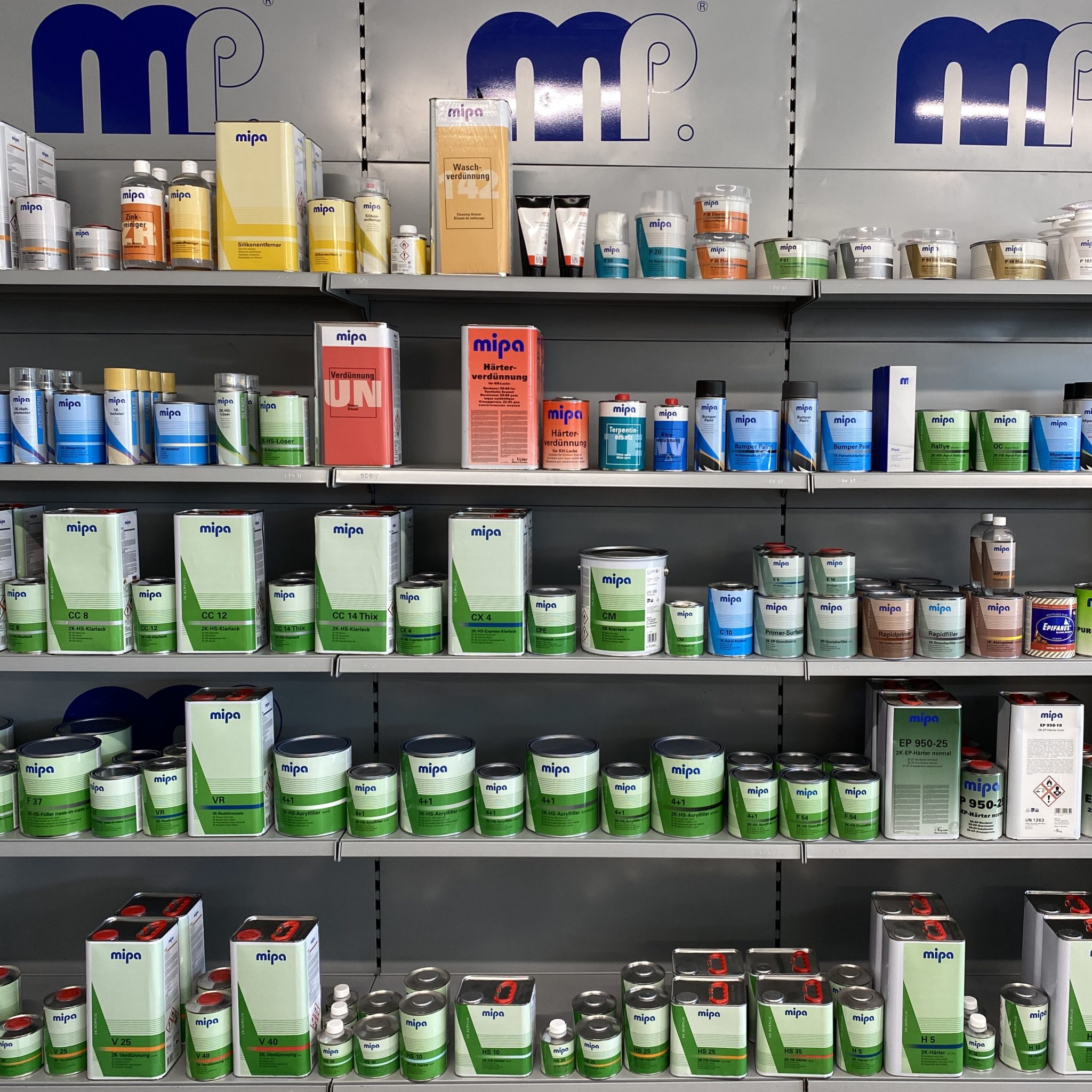 Fysieke winkel DP Paint & Products - Assortiment in de winkel - Mipa
